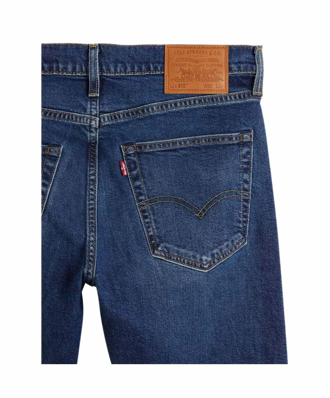Levis Jeans Taperd 512 in mittelblauem Indigo