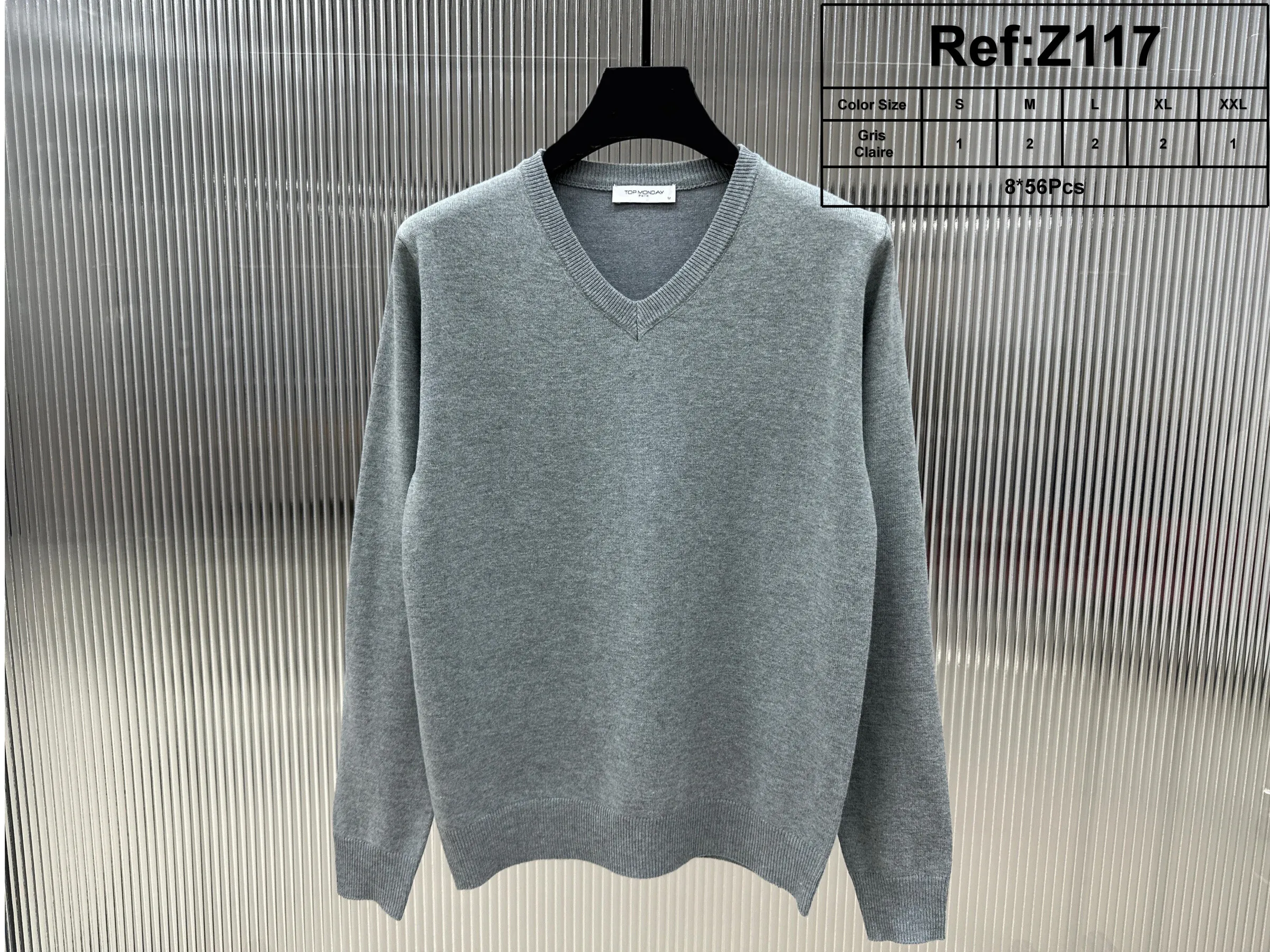 Pullover mit V-Ausschnitt (Kaschmir-Touch)