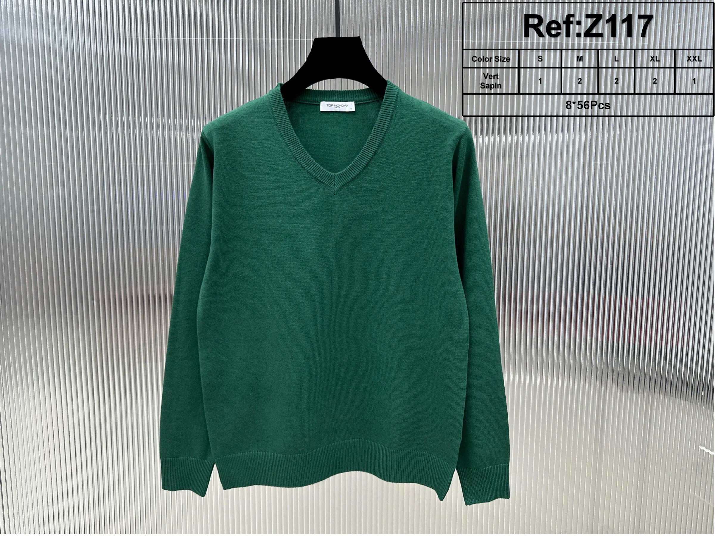 Pullover mit V-Ausschnitt (Kaschmir-Touch)