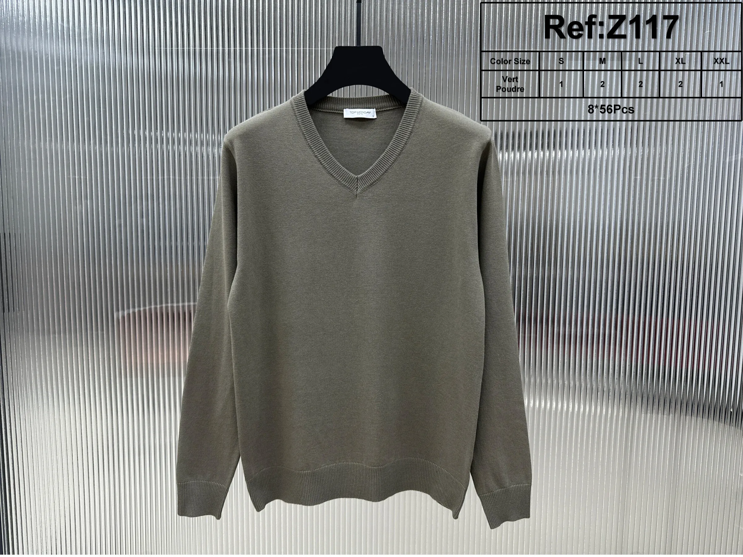 Pullover mit V-Ausschnitt (Kaschmir-Touch)