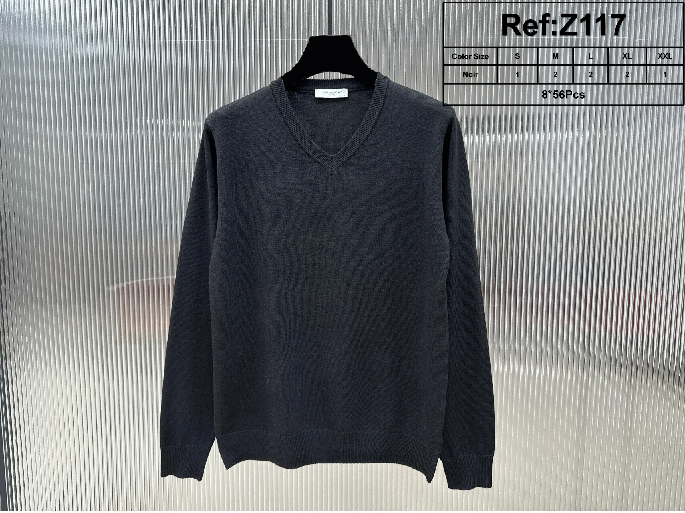 Pullover mit V-Ausschnitt (Kaschmir-Touch)