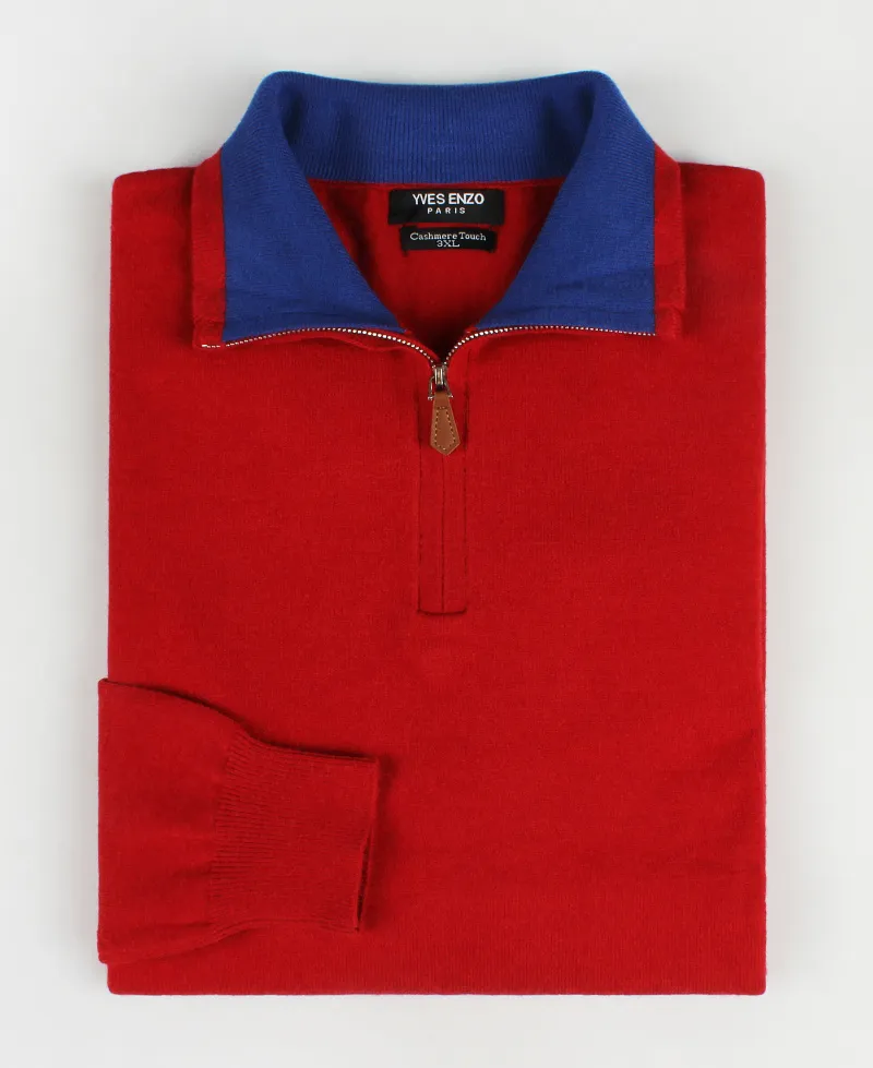 „Cashmere Touch“-Pullover mit Trucker-Kragen 2XL bis 5 XL